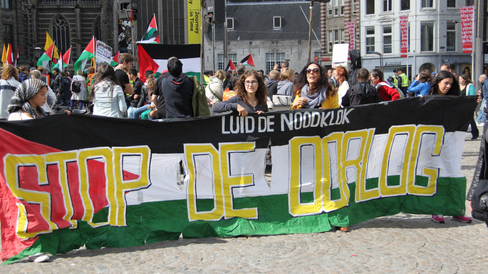 foto jaap/ Pro Palestina-demonstratie op de Dam (archief)