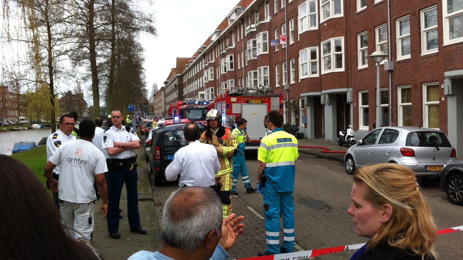 Brand in woning Admiralengracht