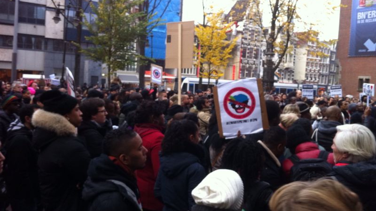 Honderden bij protest tegen Zwarte Piet