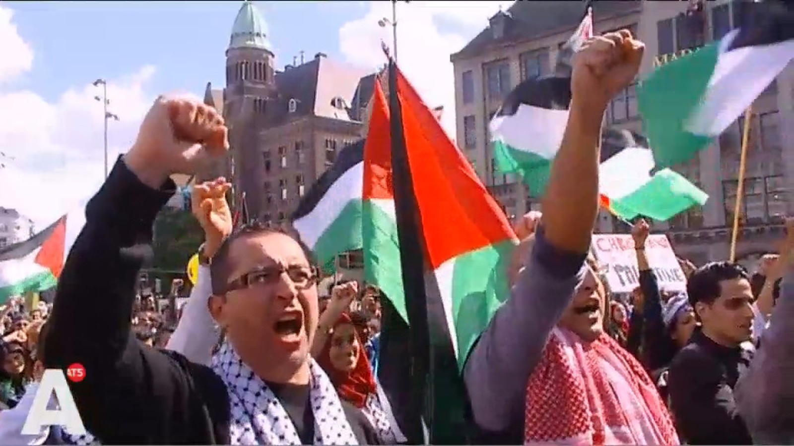 Felle uitspraken bij pro-Palestina-demo