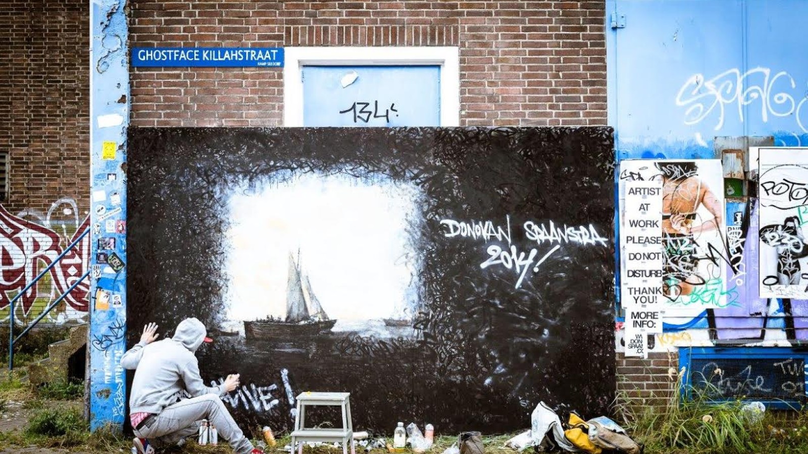 Meesterwerken Rijksmuseum als graffiti door de stad