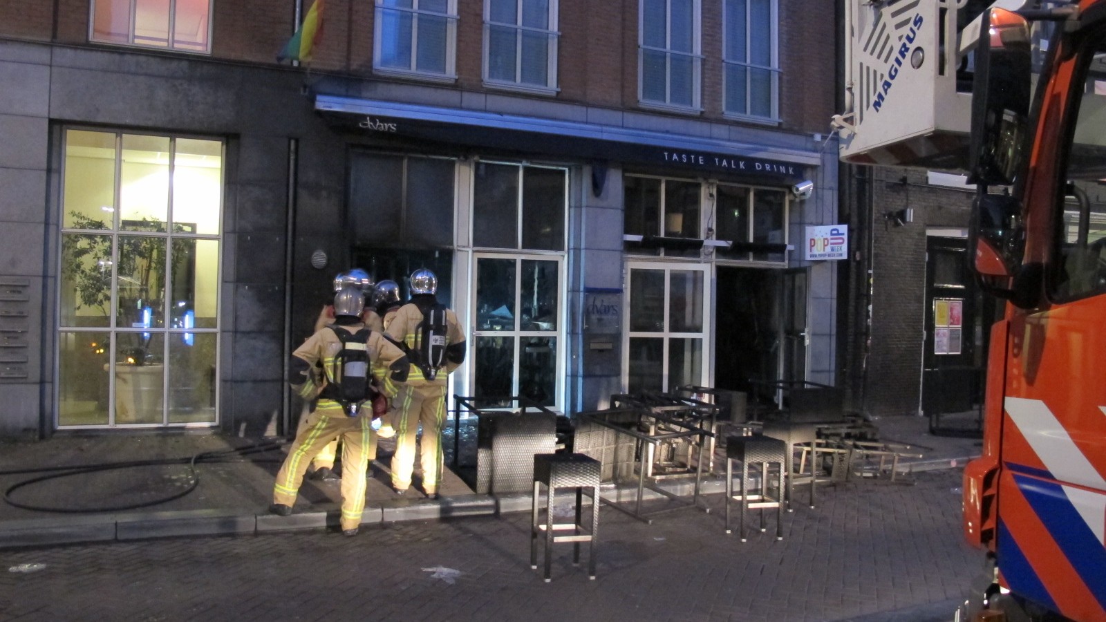 Veel schade na brand in cocktailbar Reguliersdwarsstraat