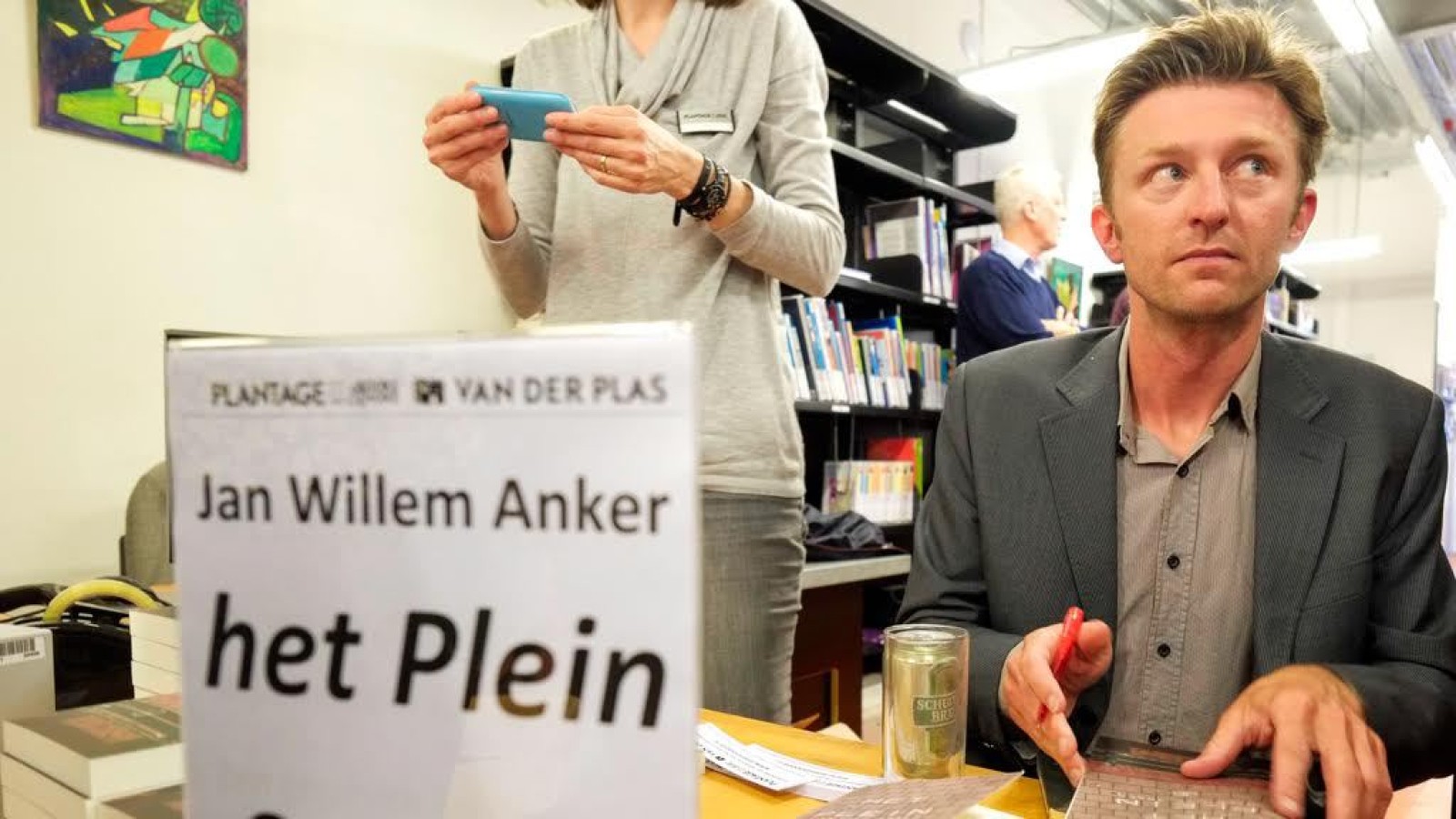 boekpresentatie Het Plein Jan Willem Anker