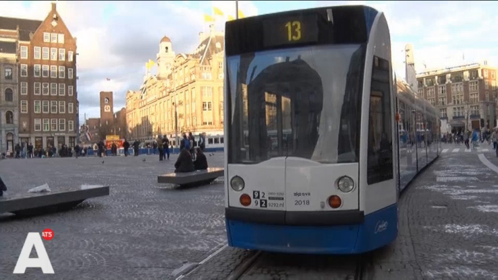 trams tram gestrand stroomstoring binnenstad