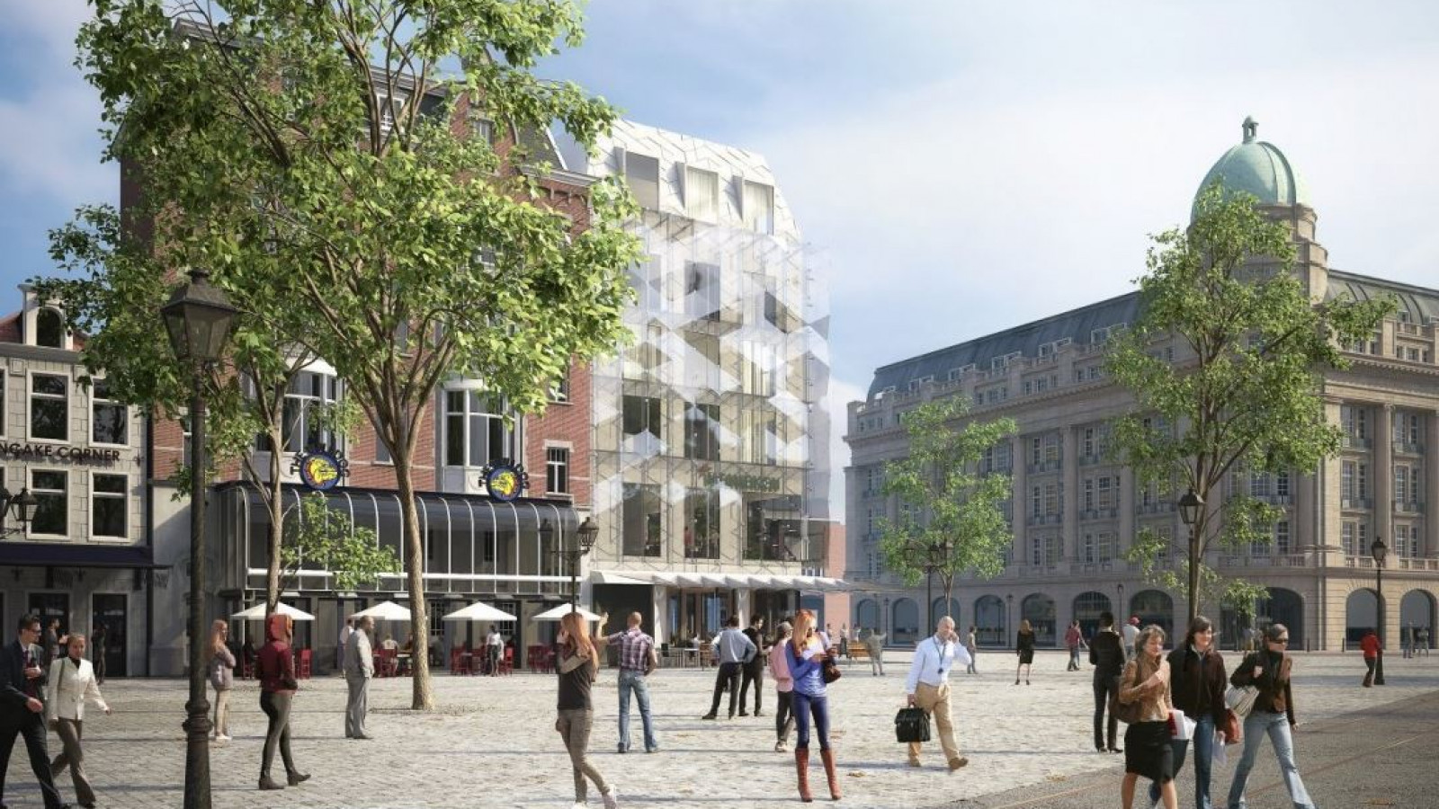 Heineken wil nieuw gebouw met glazen gevel op Leidseplein