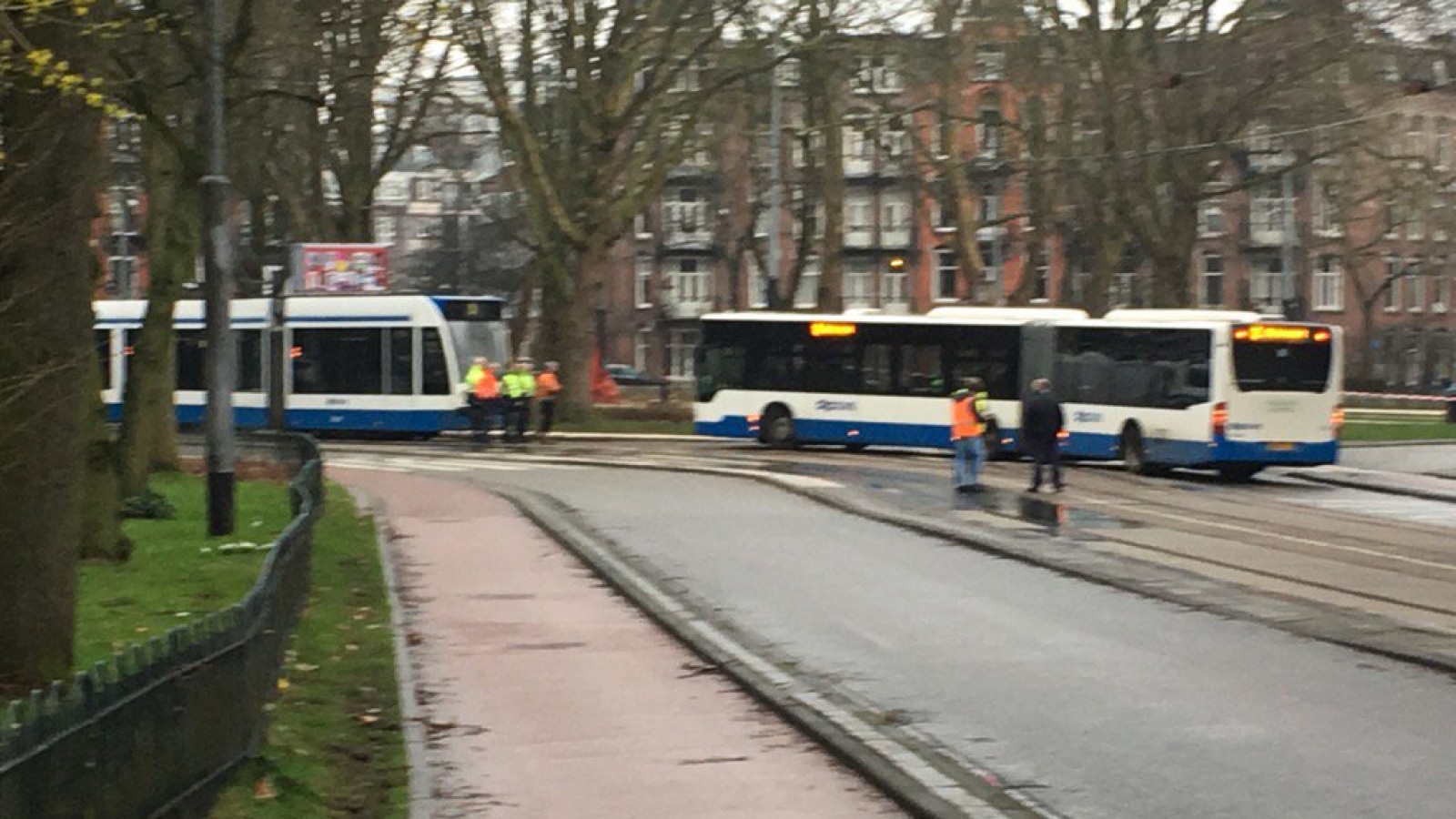 tram 3 ontspoord Frederik Hendrikplein