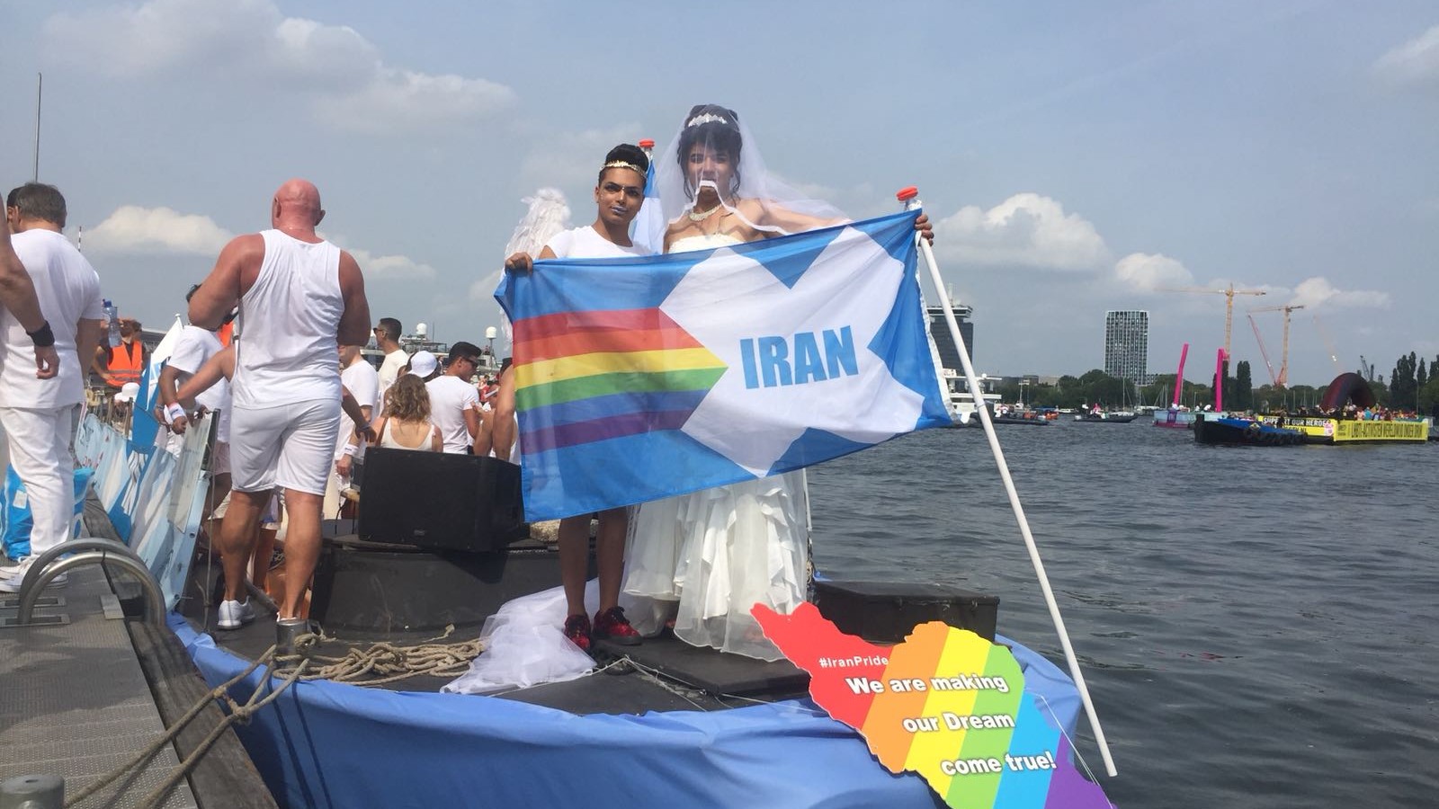 Iraanse boot Canal Parade Gay Pride