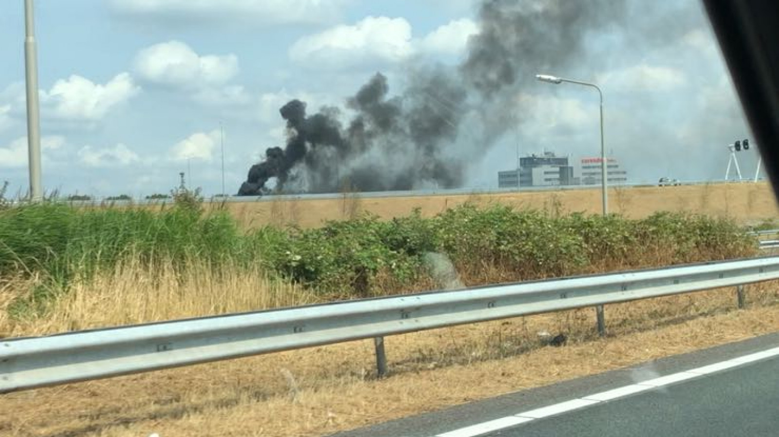 grote brand op a9