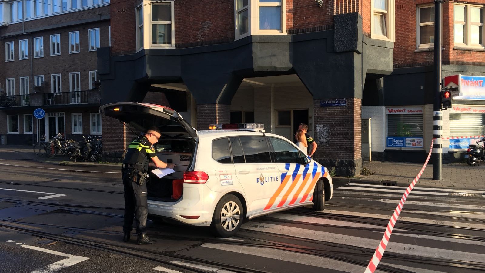 Jan Evertsenstraat, afgezet, politie, 14 augustus 2018