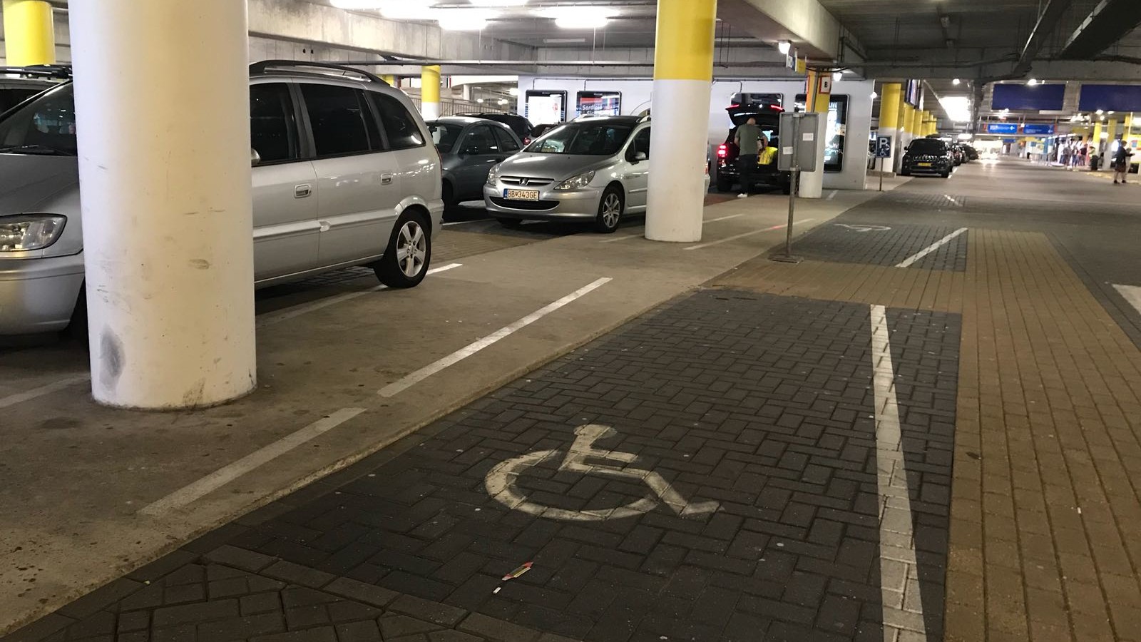 invalidenparkeerplaats, arena, mindervaliden, parkeerplaats, arena, p1, 18 augustus 2018