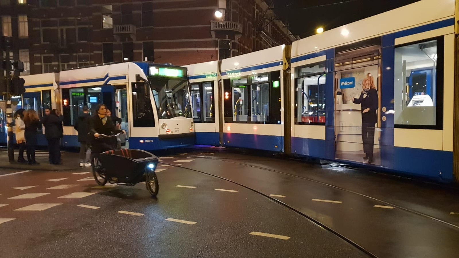 Botsing tram 17 Marnixstr