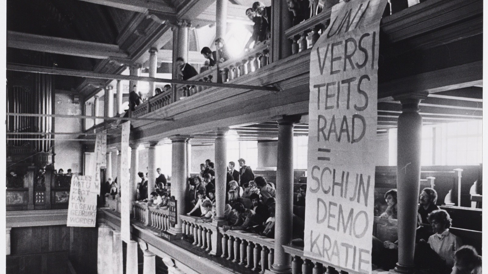 studenten, protest, 1966, stadsarchief