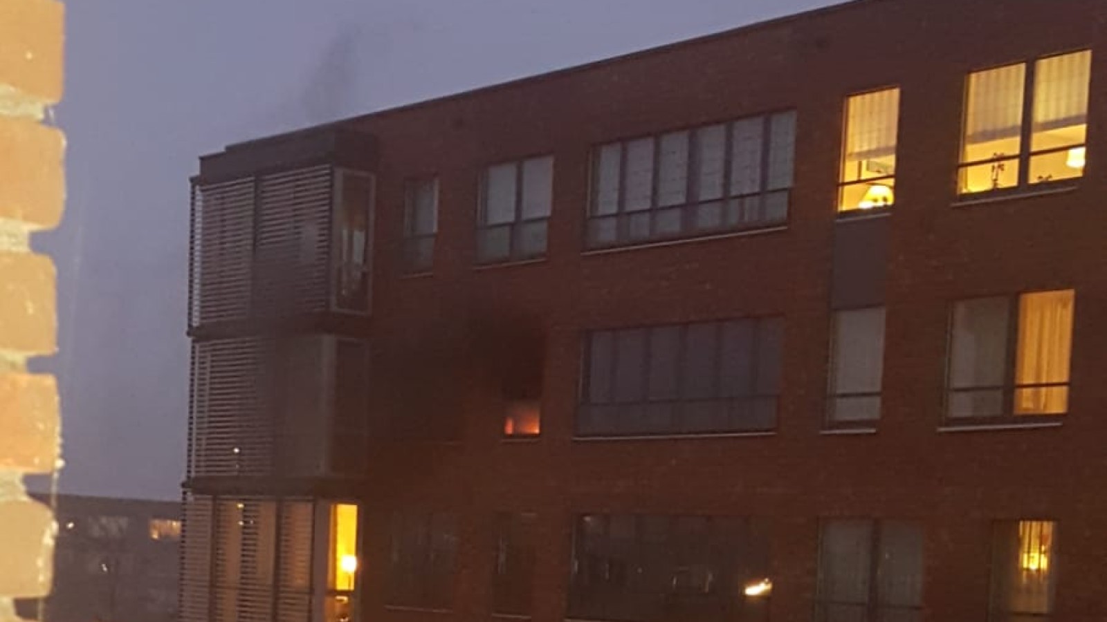 brand in flat op Talbotstraat 