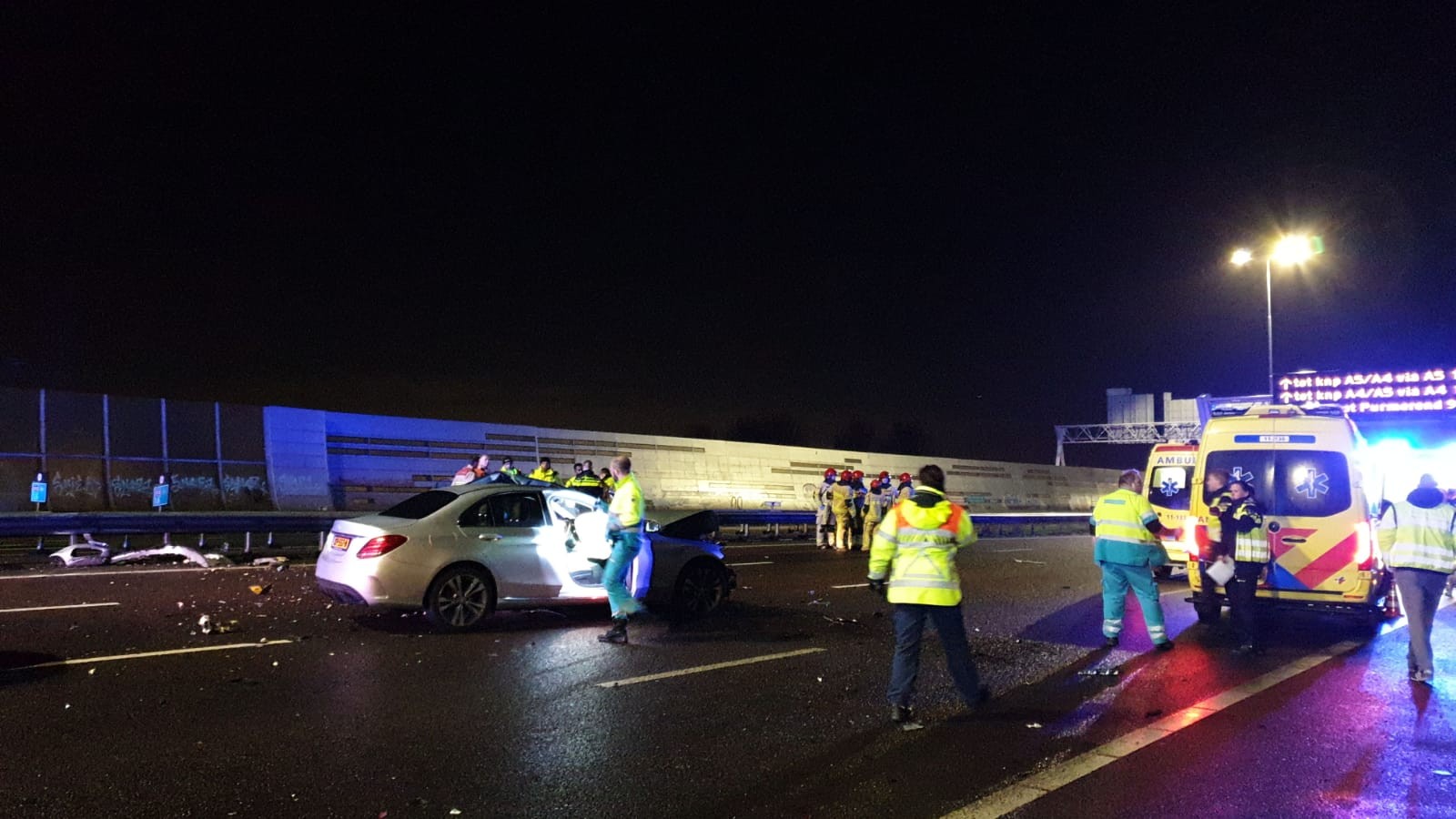 A10 Noord dicht na ernstig ongeval