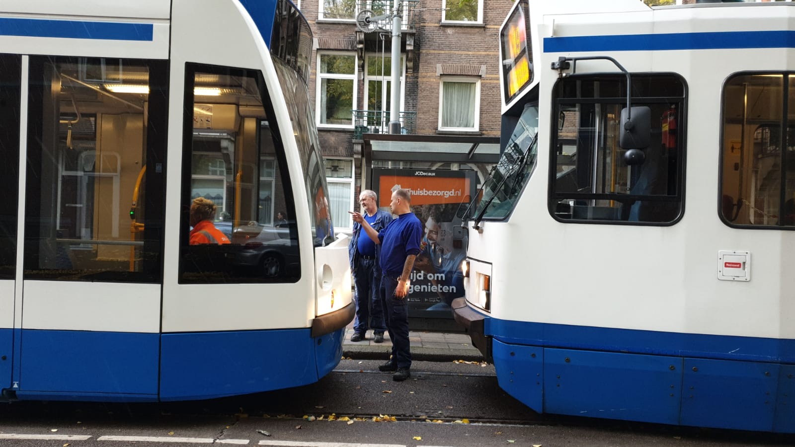 Botsing trams Sarphatistraat