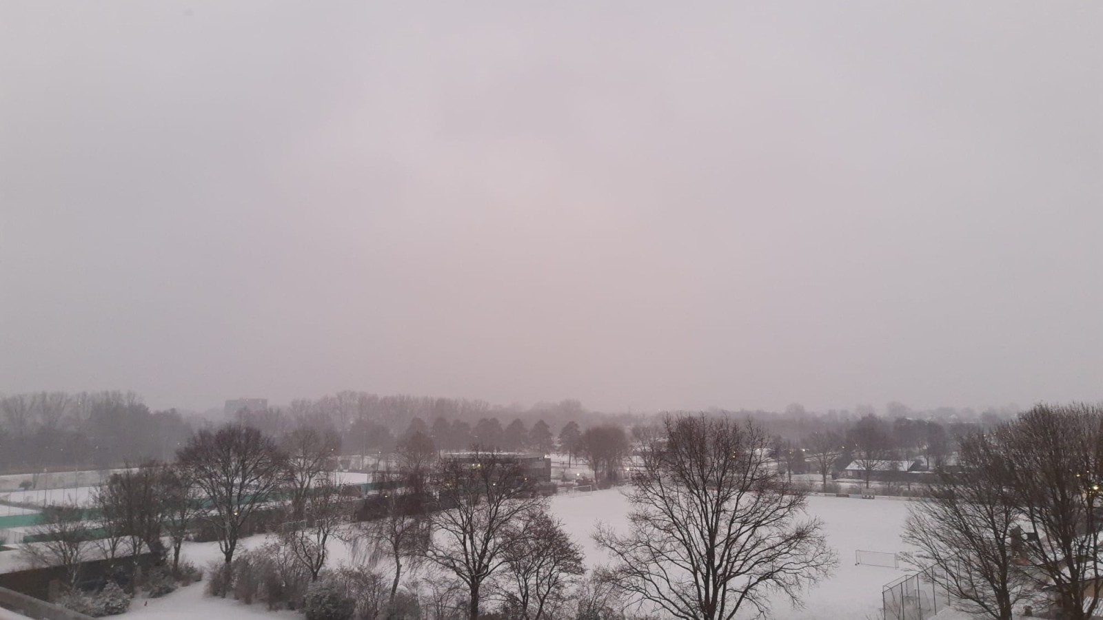 Sneeuw in Amstelveen