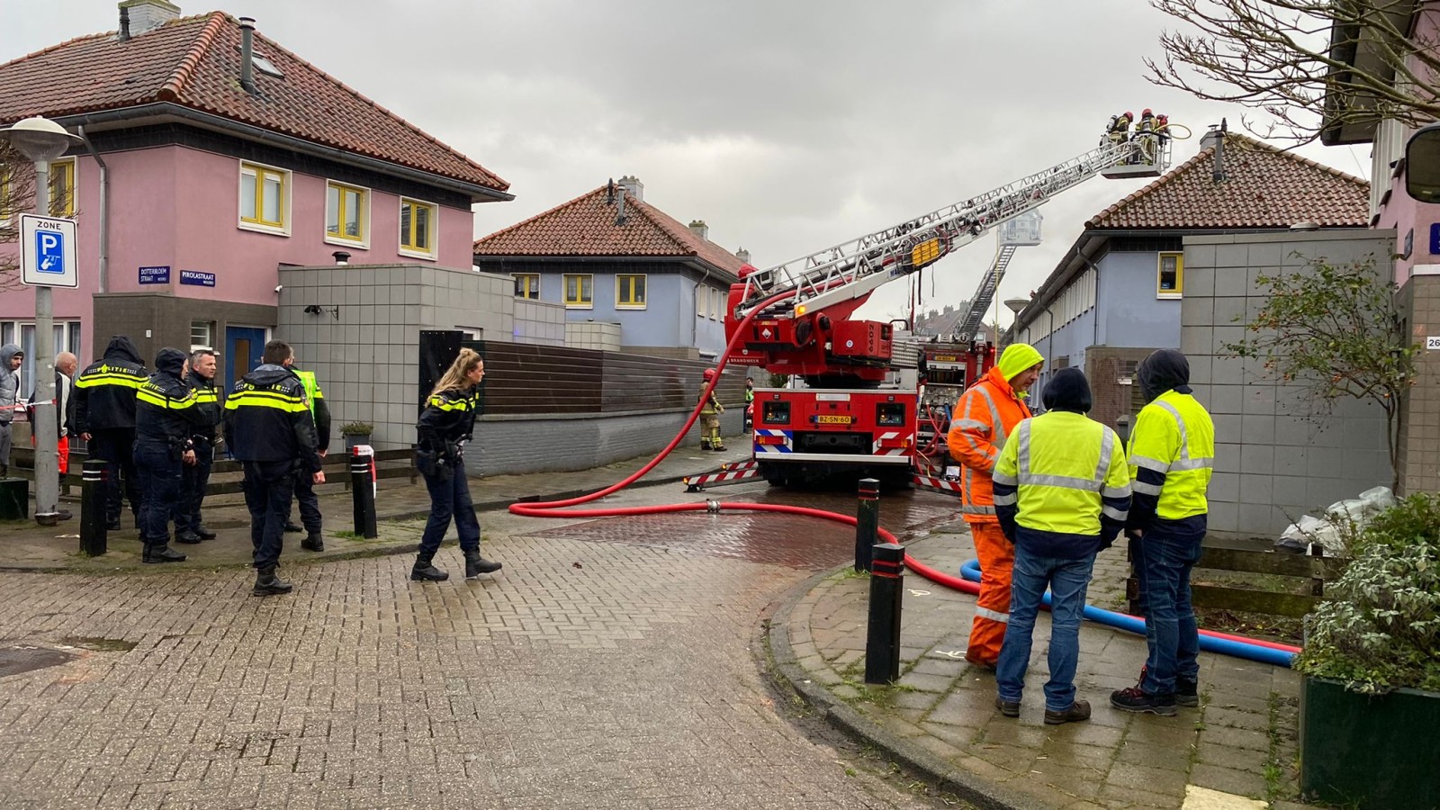 Grote brand in Floradorp