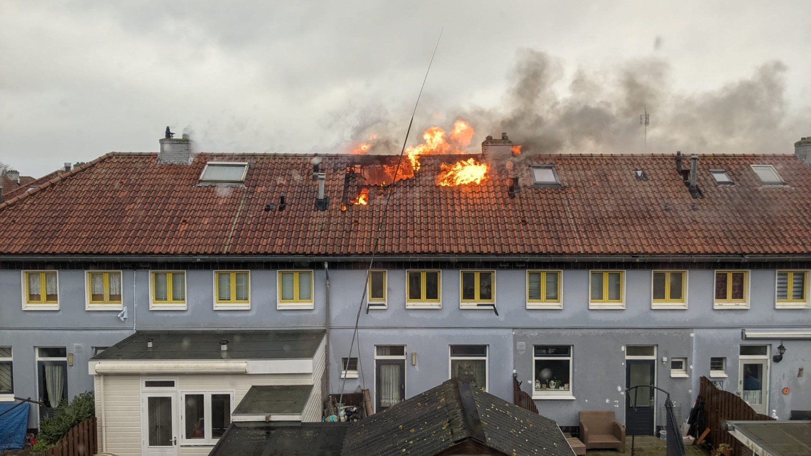 Grote brand in Floradorp