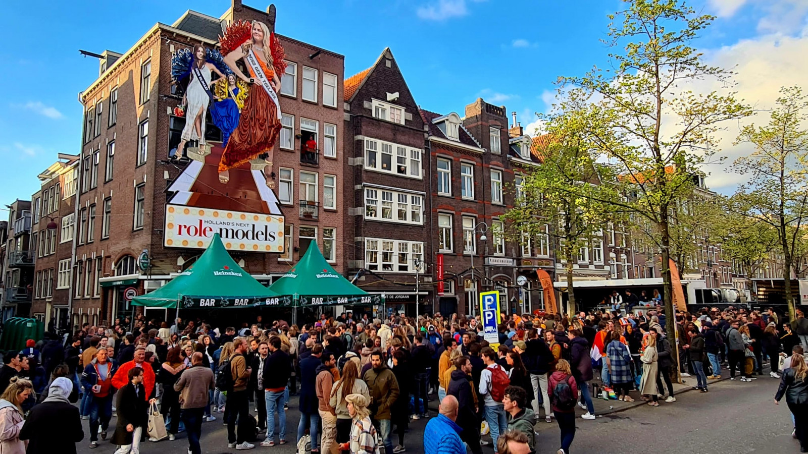 Koningsnacht in Amsterdam