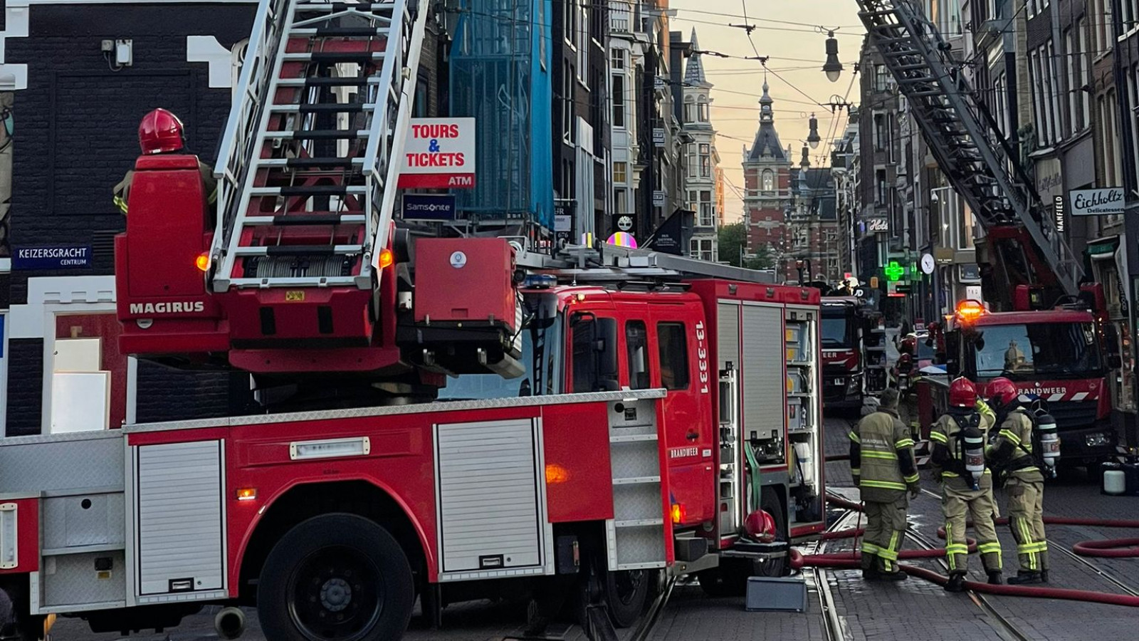 Brand in Leidsestraat