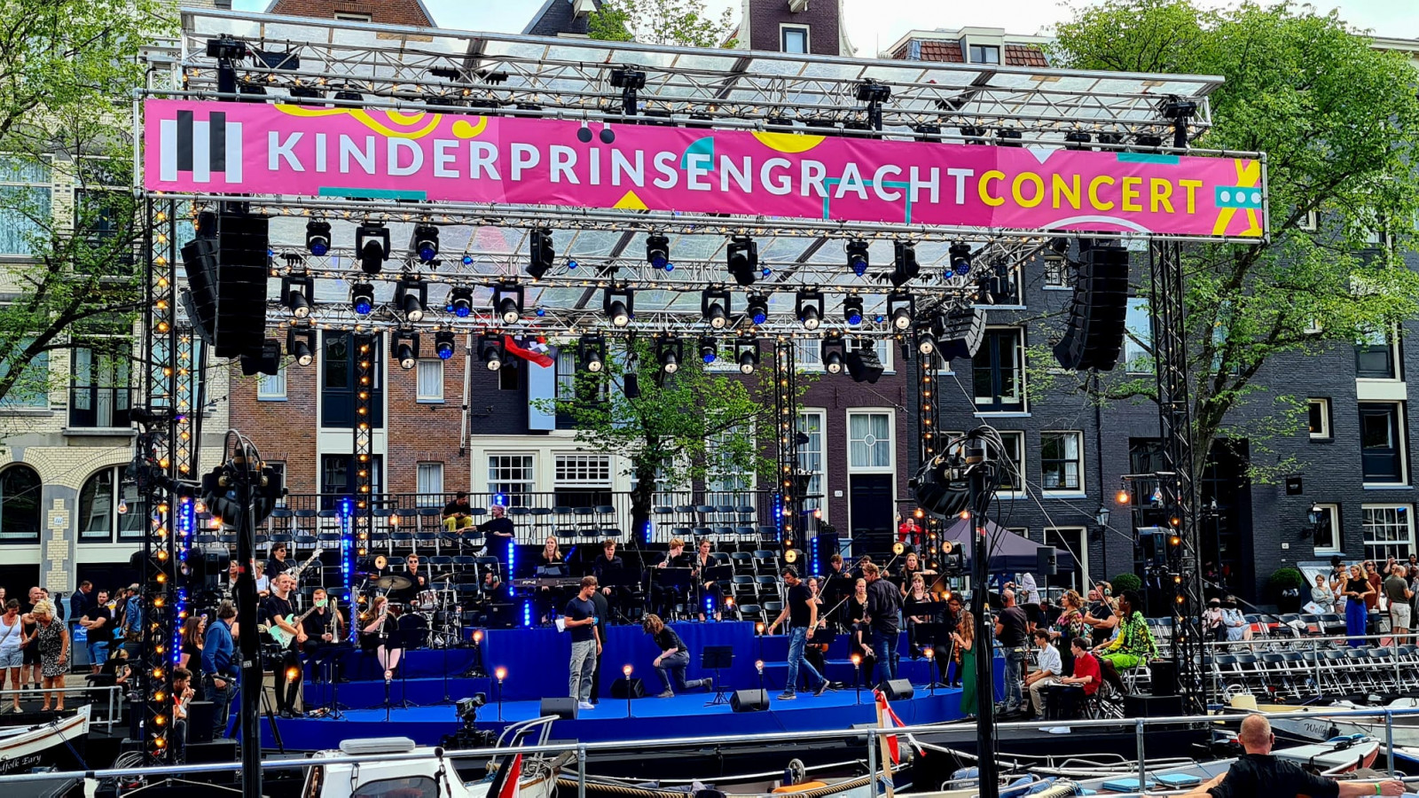 Voorbereiding Prinsengrachtconcert