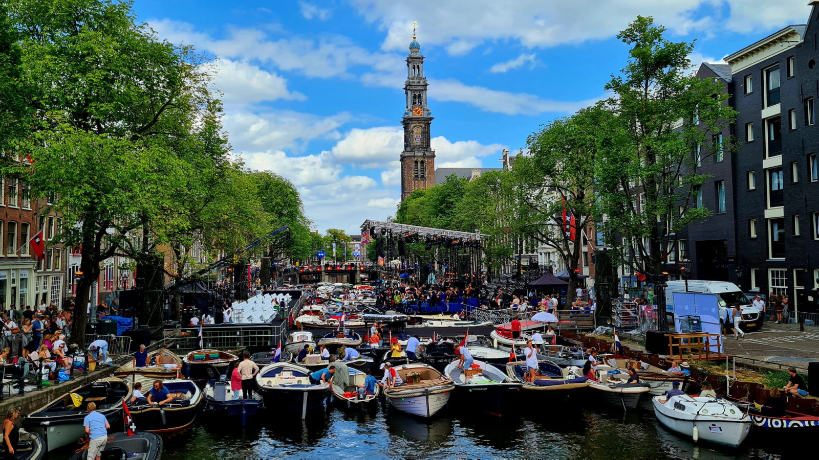 Voorbereiding Prinsengrachtconcert