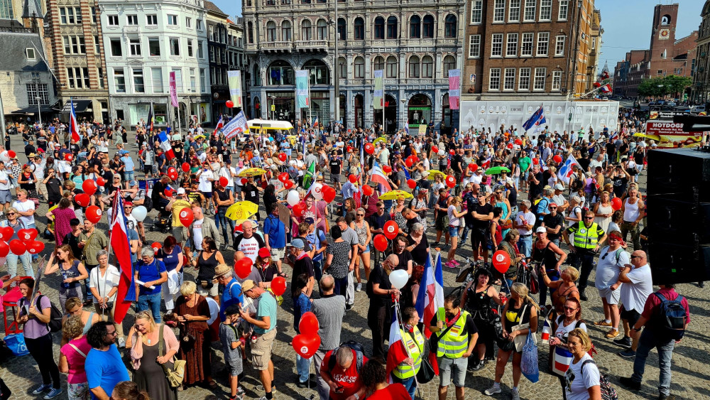 Demonstration in Dam Square towards the governing administration