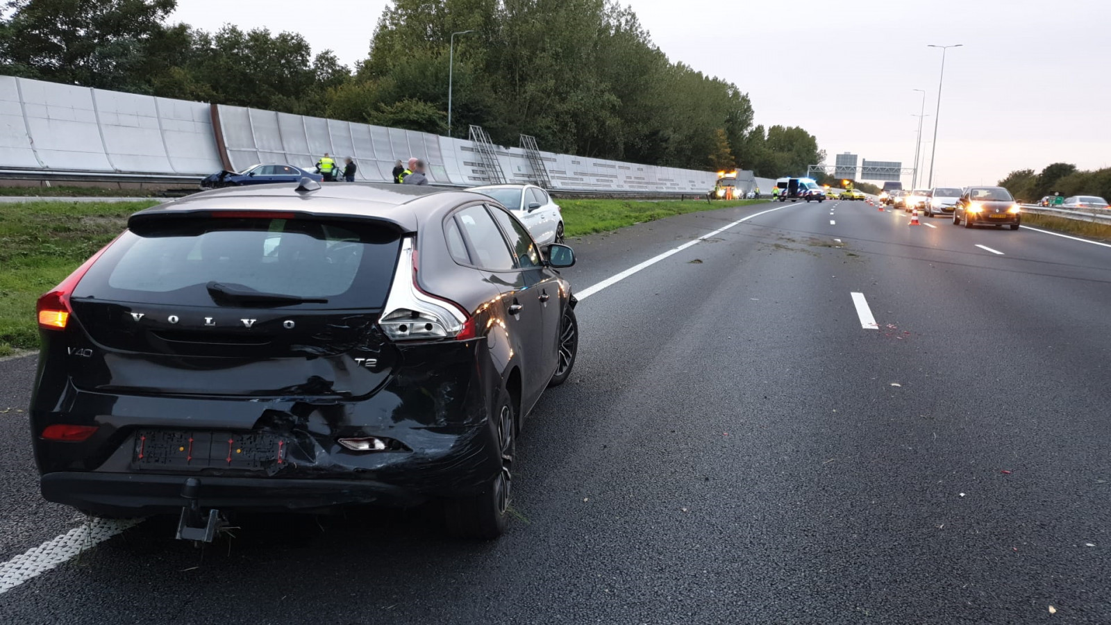 Aanrijding op A10 Noord