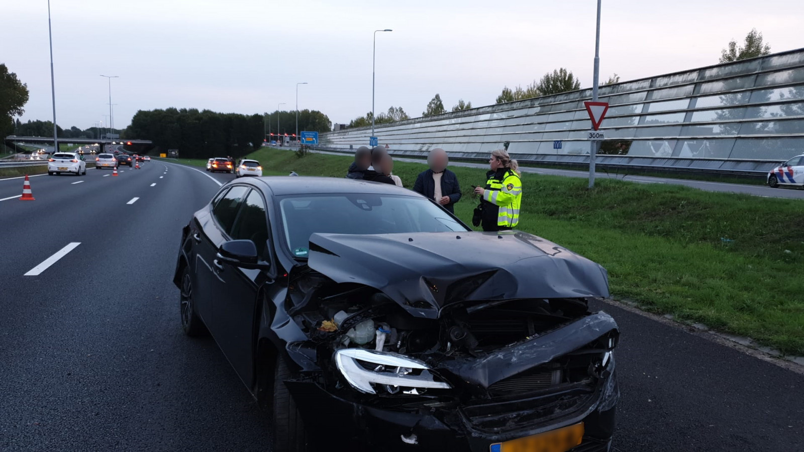 Aanrijding op A10 Noord