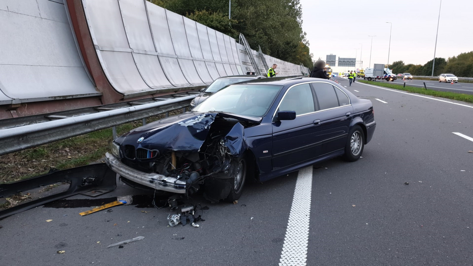 Aanrijding op A10 Noord