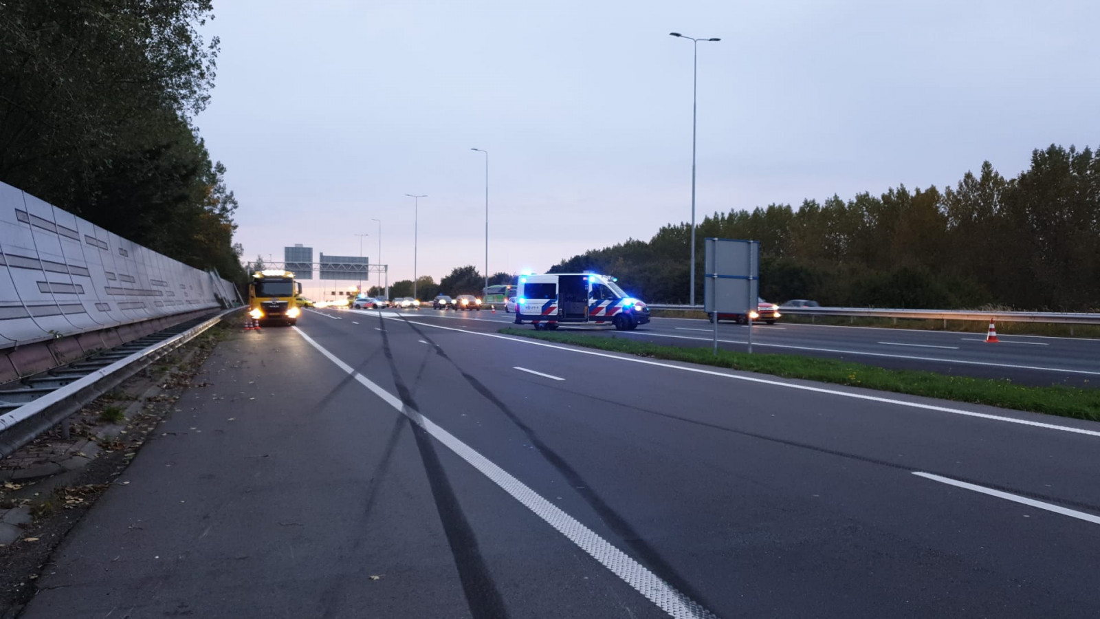 Aanrijding op A10 Noord