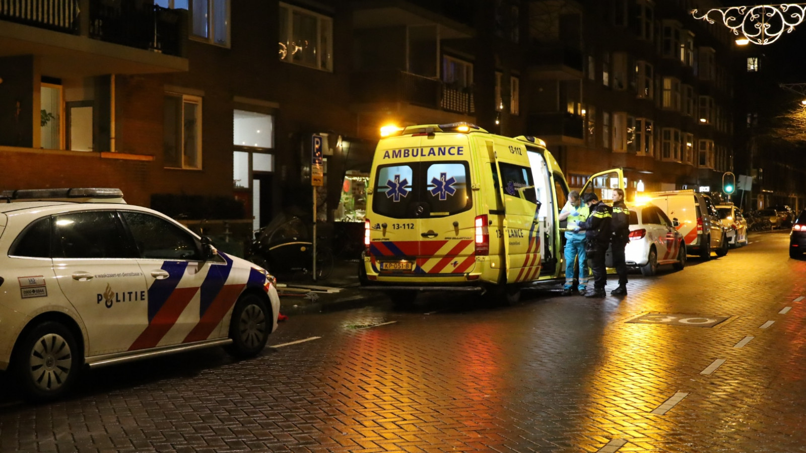 Wounded man in Spaarndammerbuurt