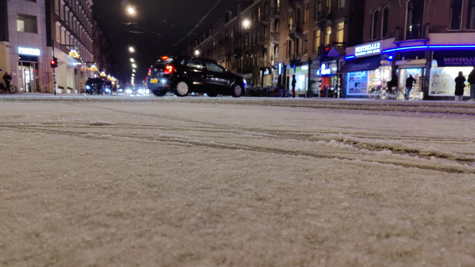 Sneeuw in de stad