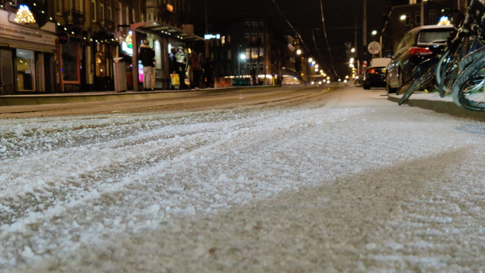 Sneeuw in de stad