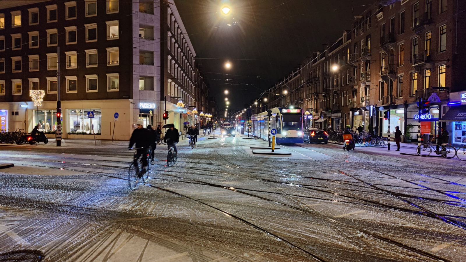 Sneeuw in de stad