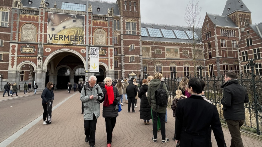 Rijksmuseum halts sales after new stampede on cards Vermeer exhibition