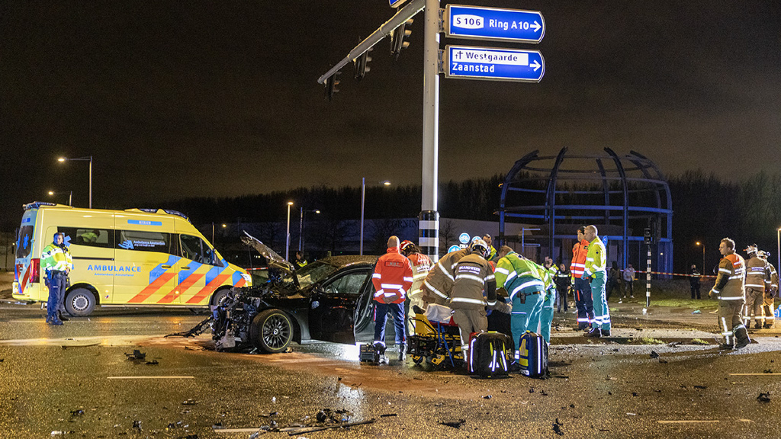 Aanrijding op Ookmeerweg