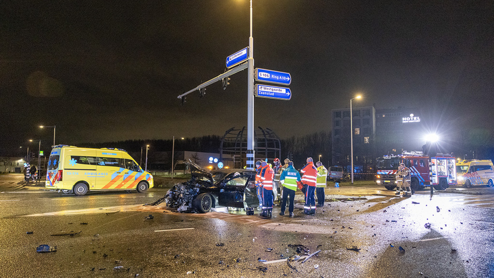 Aanrijding op Ookmeerweg