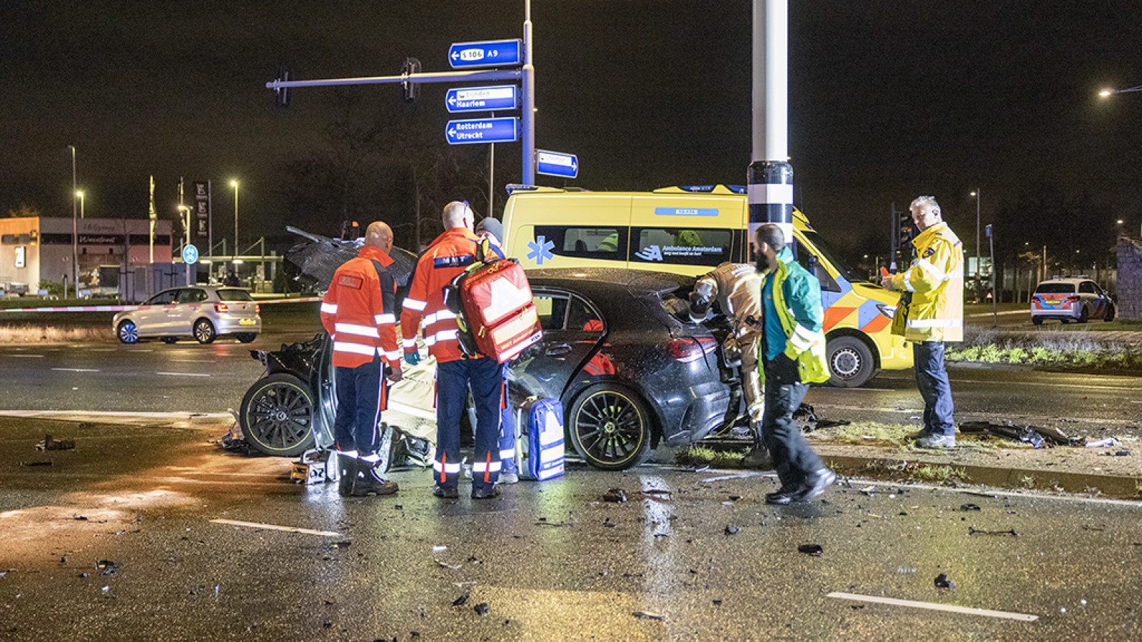 Aanrijding op Ookmeerweg