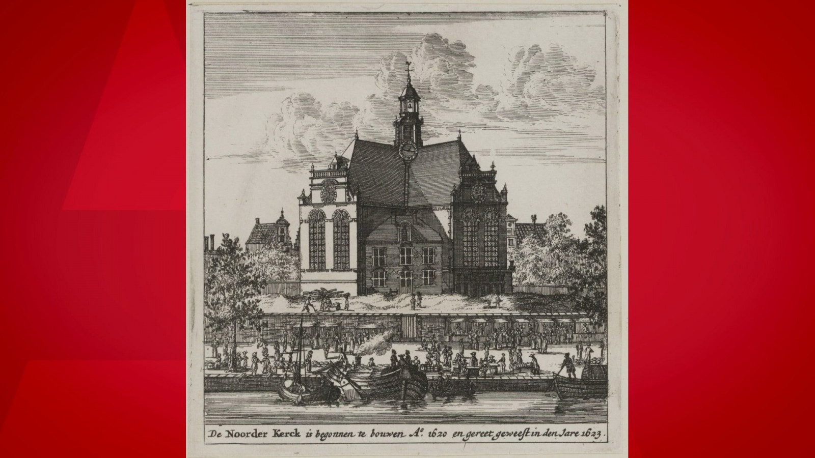 De Noorderkerk in 1650