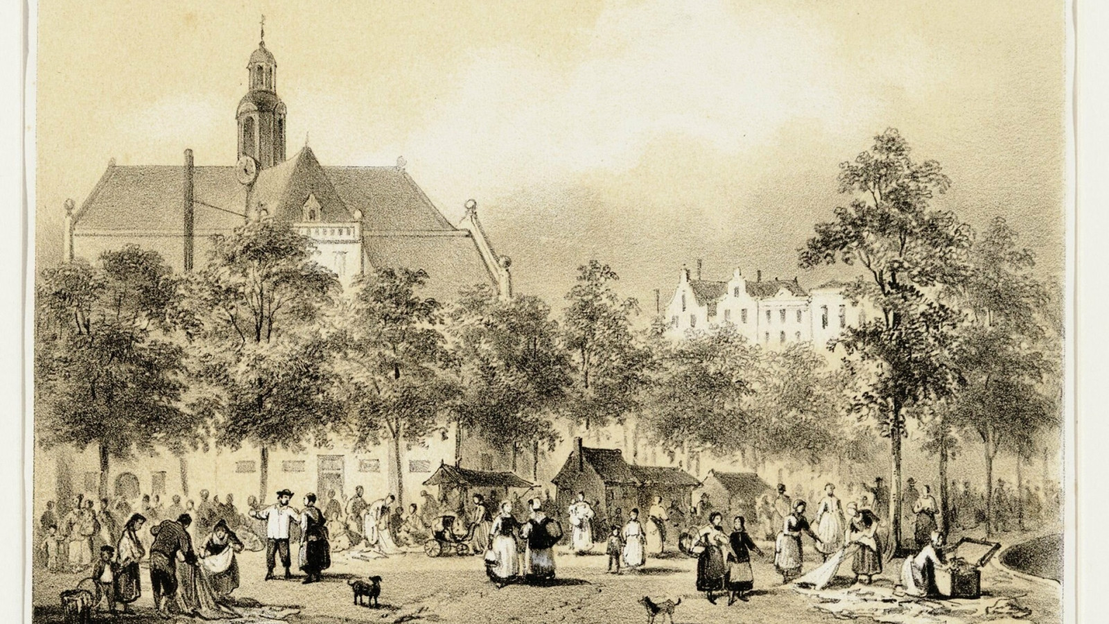 De Noorderkerk in 1839
