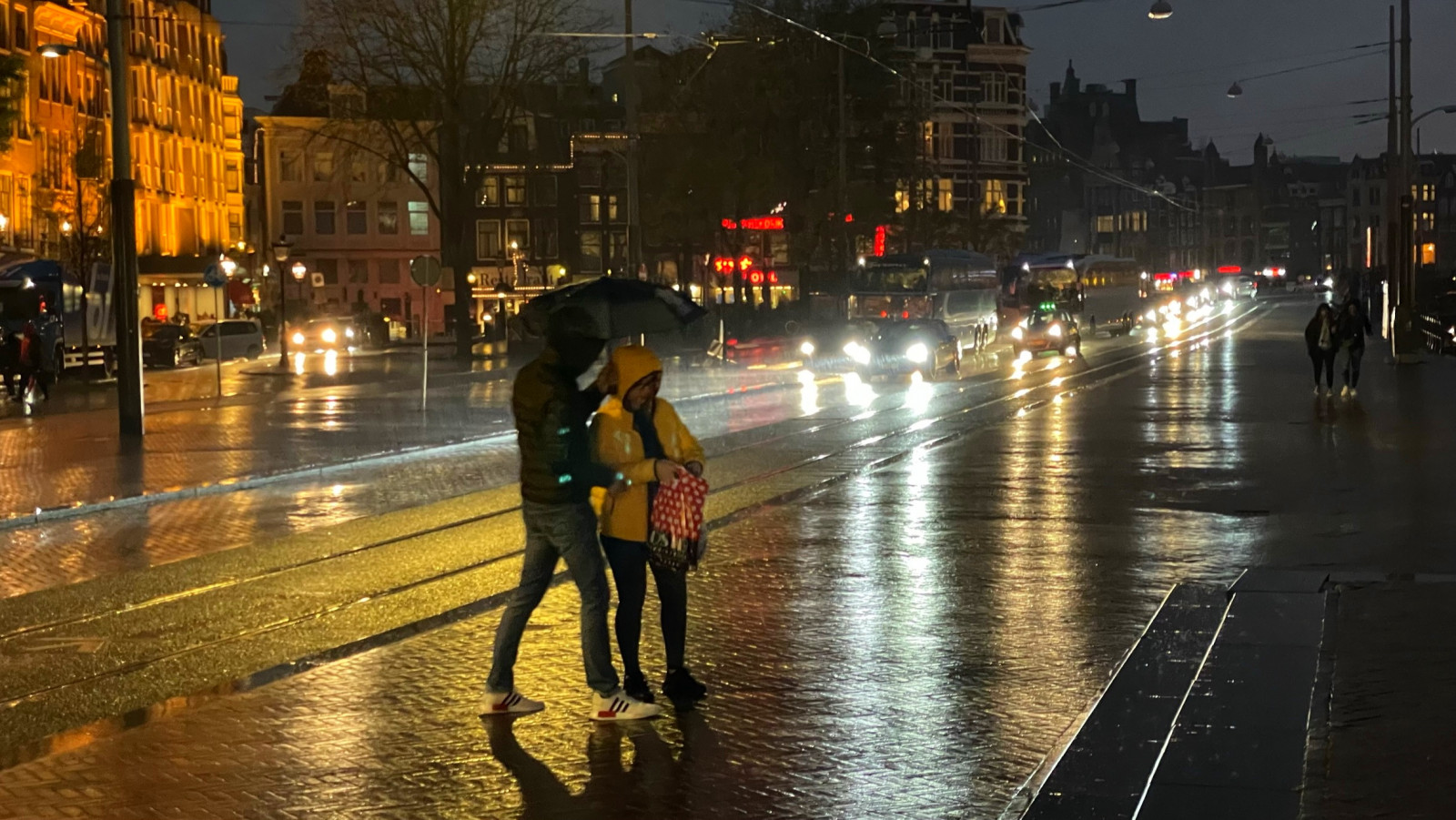 Stormachtige lucht in Centrum