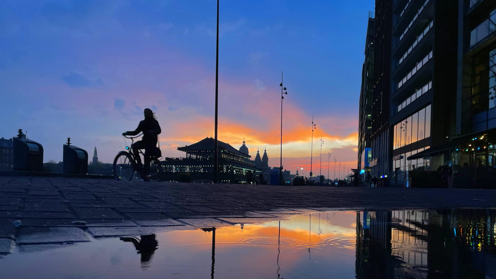 Stormachtige lucht in Centrum