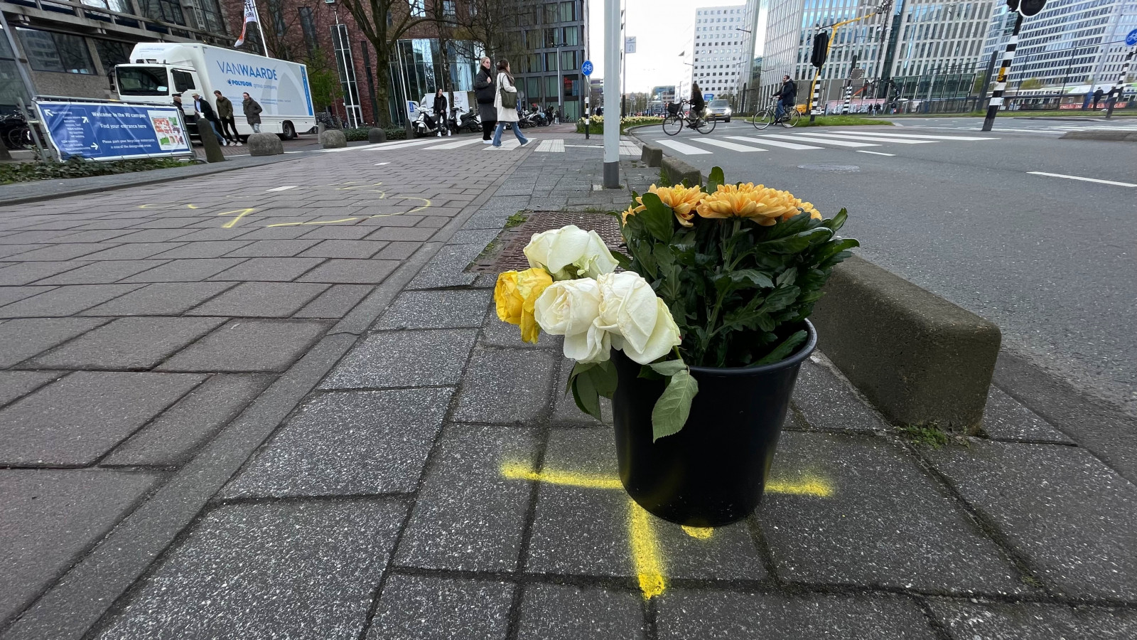 Bloemen na dodelijk ongeval