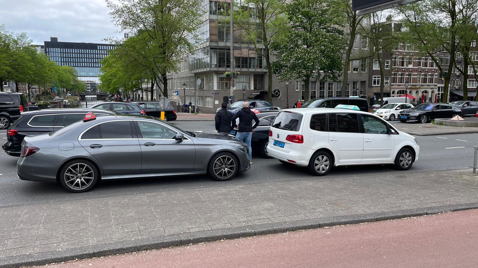 Taxiblokkade Weesperstraat