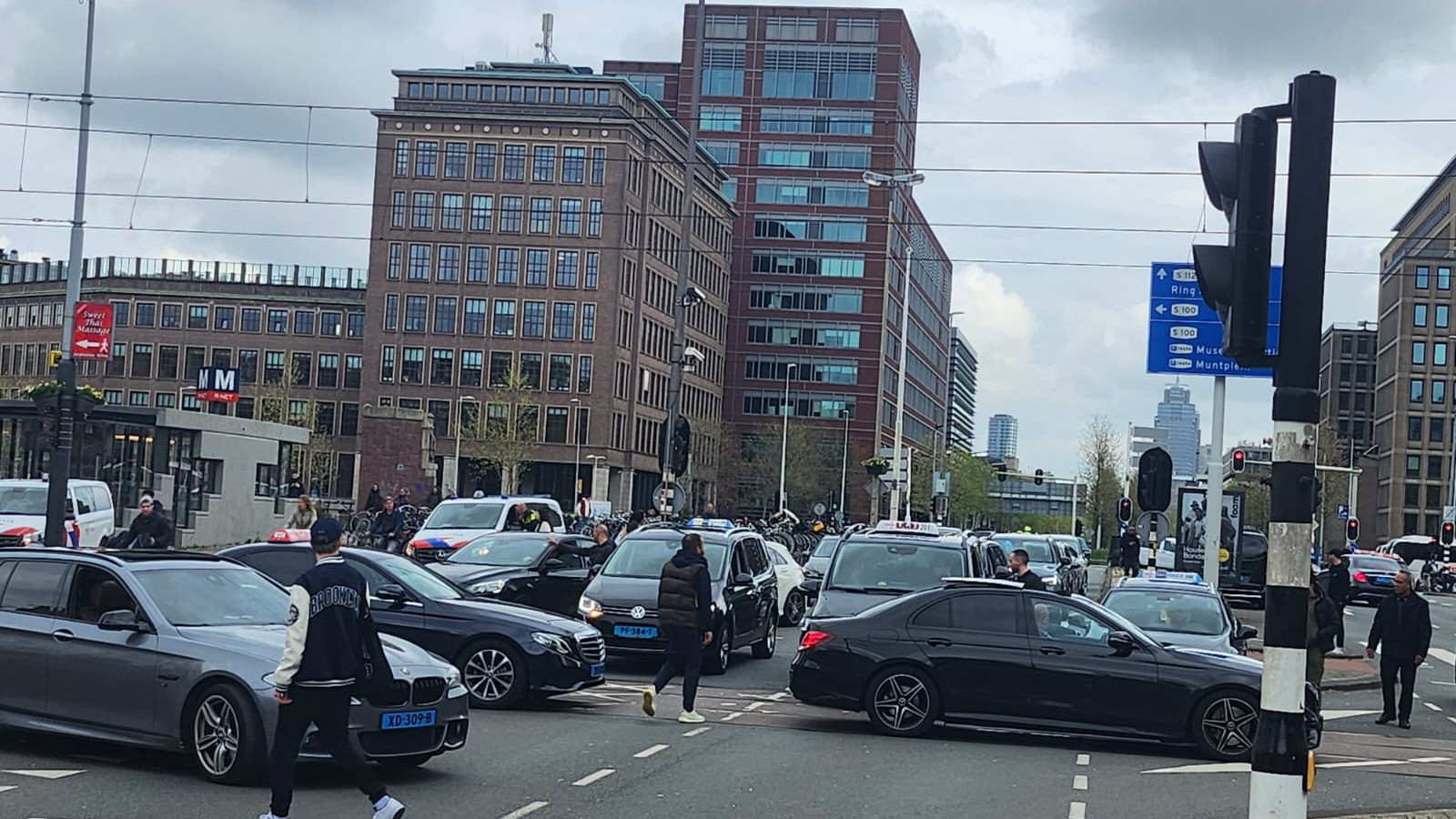 Taxiblokkade Weesperplein