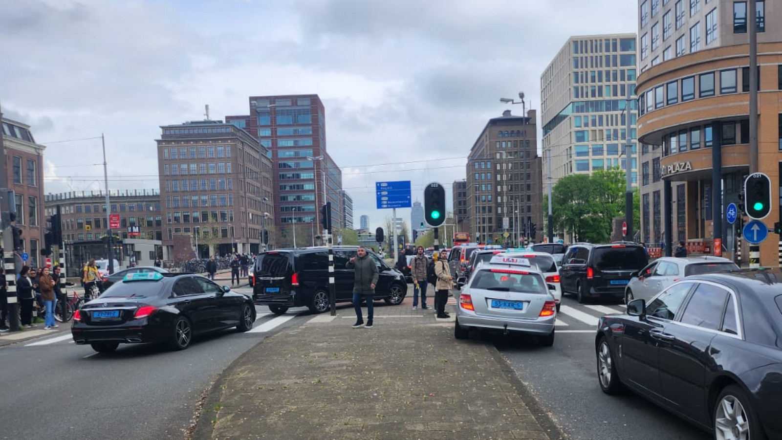 Taxiblokkade Weesperplein