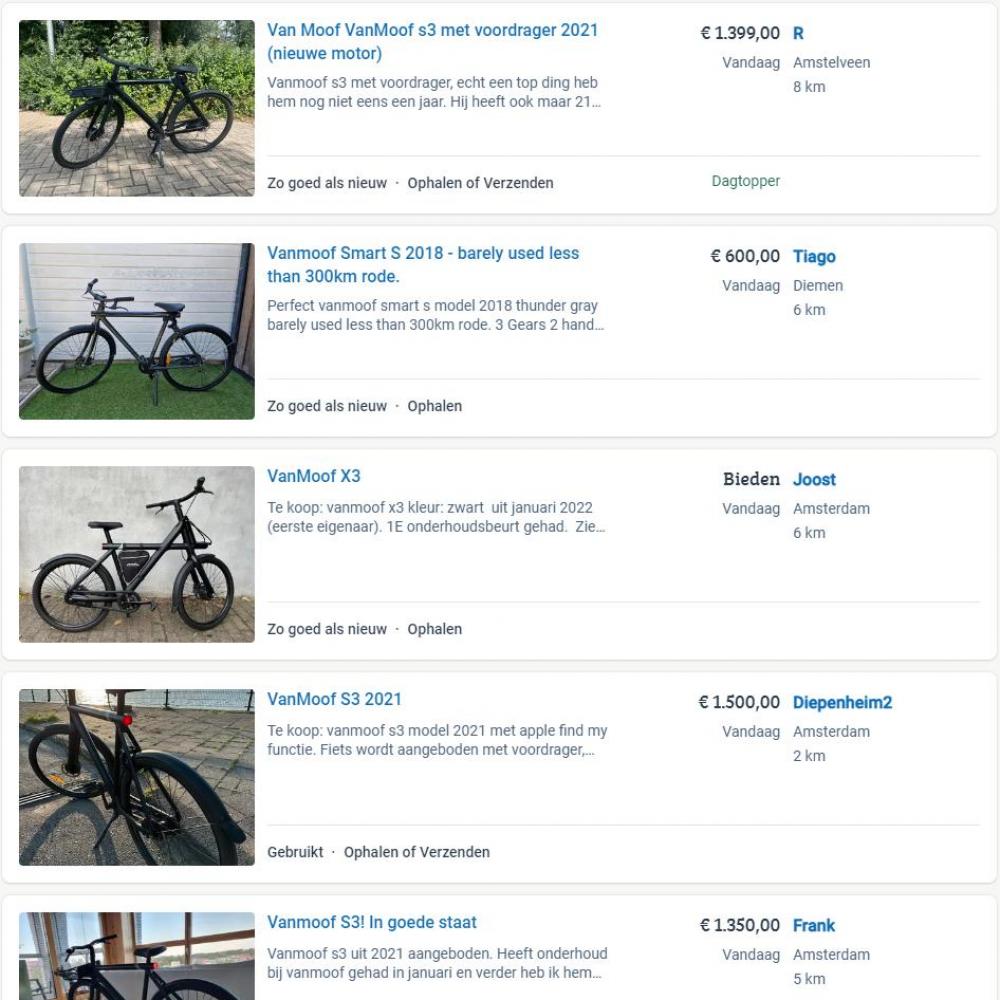 Levering ik heb honger As VanMoof-rijders proberen massaal hun fiets te verkopen op Marktplaats - AT5 Levering ik heb honger As VanMoof-rijders proberen massaal hun fiets te verkopen op Marktplaats - AT5