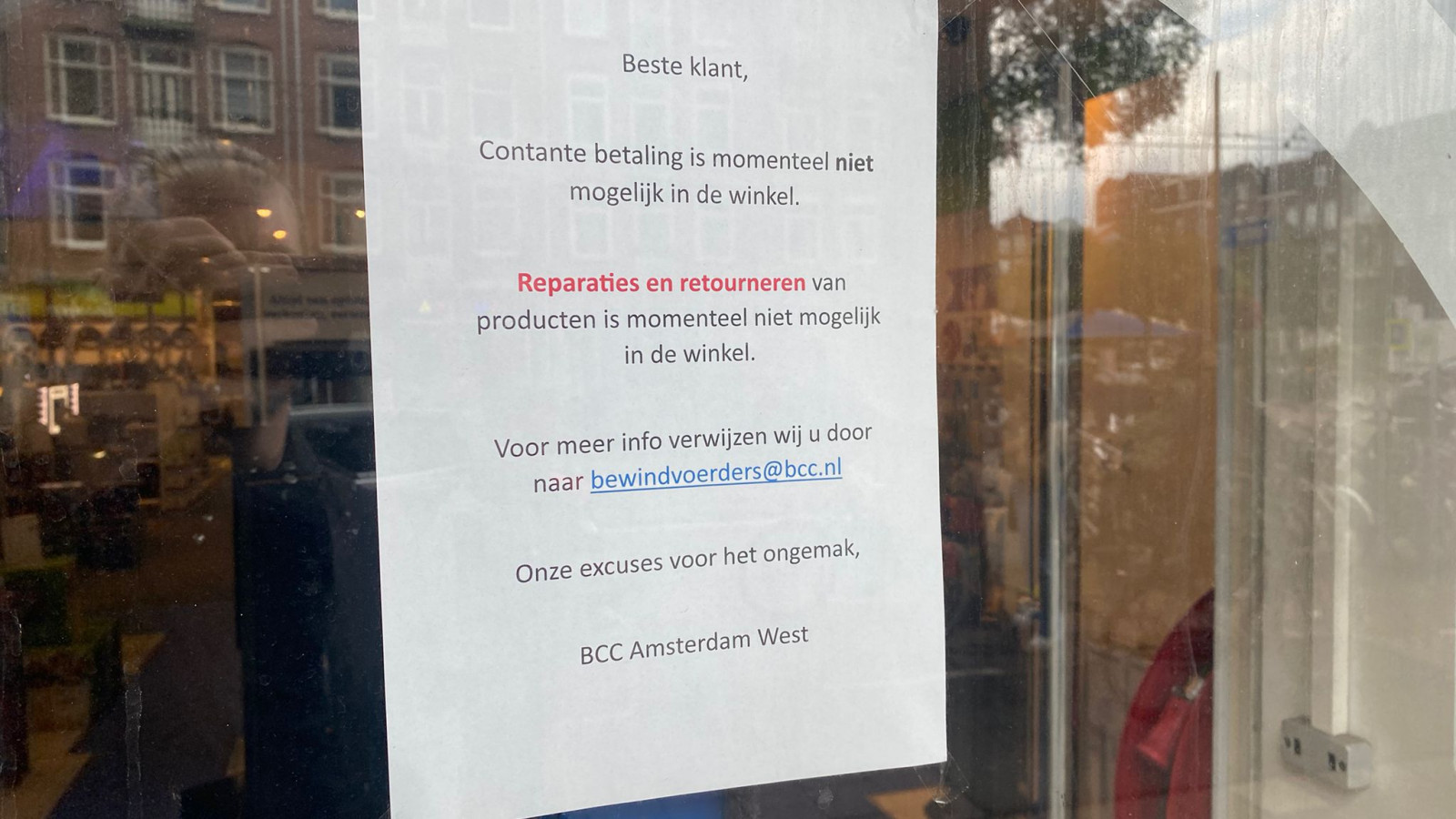 BCC open ondanks faillissement