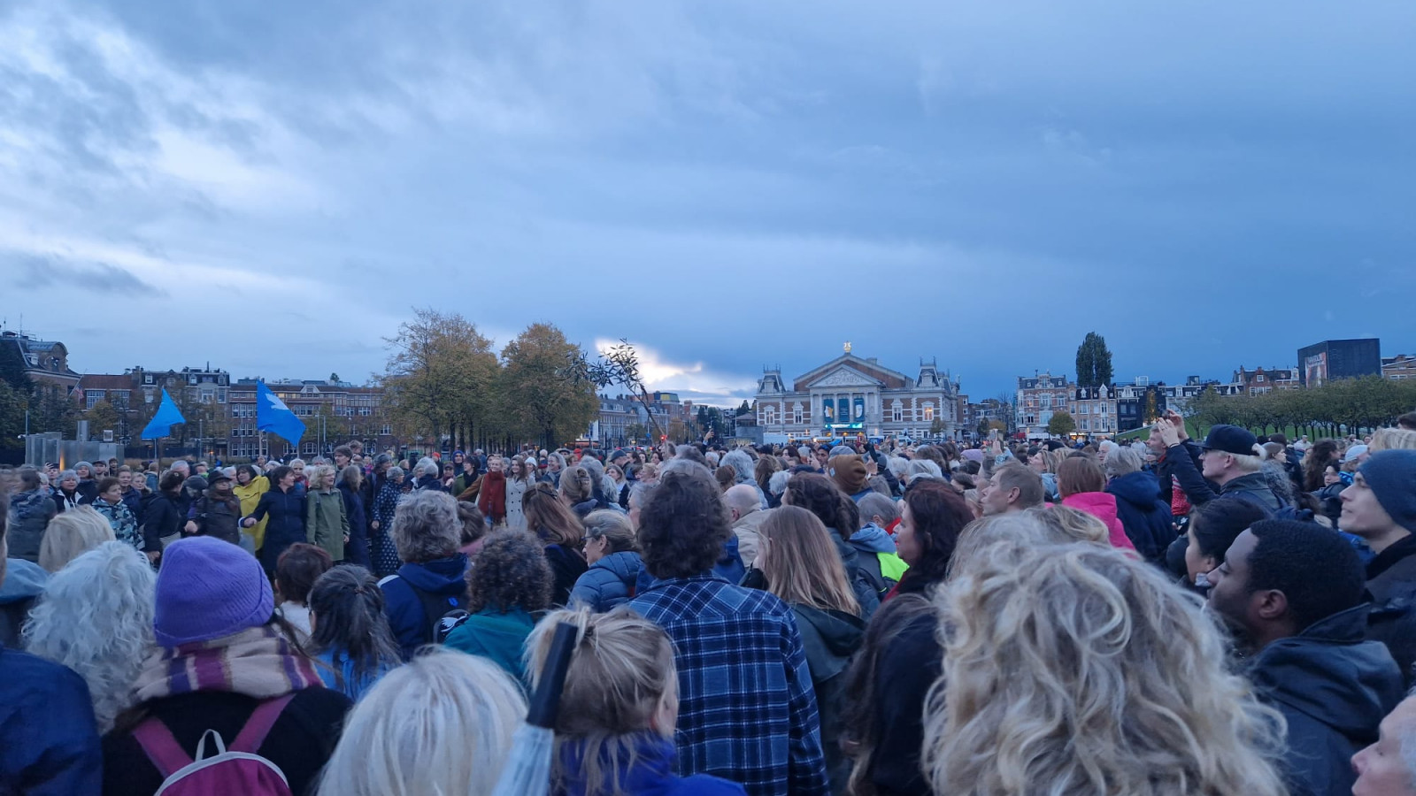 Vredesmars in binnenstad